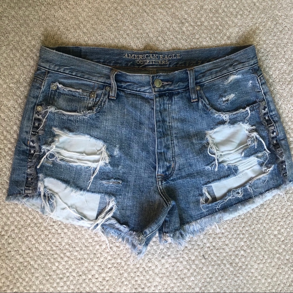 Vintage Hi-rise Festival Denim Shorts